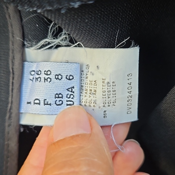 Moschino Black Flared Pants Size 6 - Picture 4 of 5